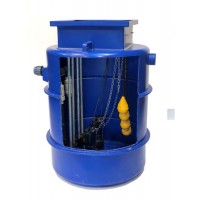 1000Ltr Dual Sewage Pump Station 6m head, Ideal for houses with upto 5 Bedrooms